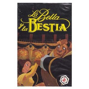 Baraja La Bella y la bestia Disney 1992 Heraclio Fournier Nostalgia Naipe 11