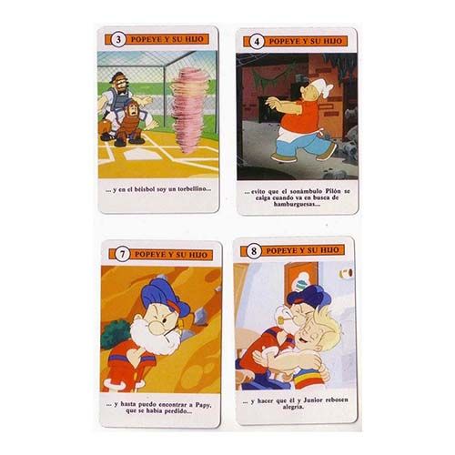 Baraja Popeye y su hijo 1989 Heraclio Fournier Serie nostalgia naipe