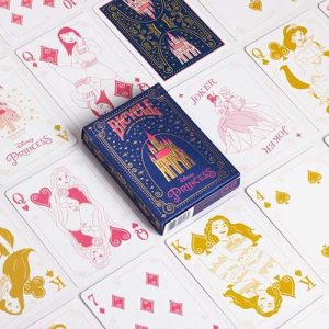 Bicycle Disney Princess Pink Navy playing cards Baraja poker princesas