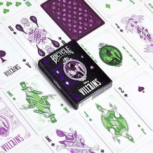 Bicycle Disney Villains Purple Green Playing cards baraja poker villanos