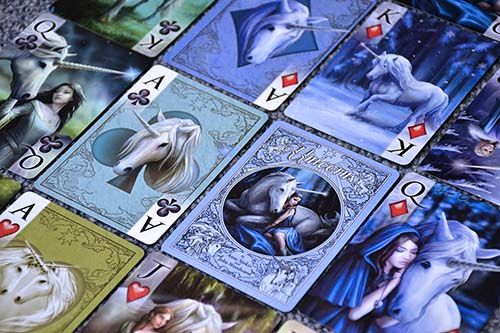 Bicycle Unicorns Anne Stokes fantasy playing cards poker deck Unicornios Baraja