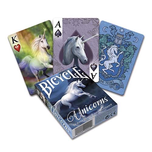 Bicycle Unicorns Anne Stokes fantasy playing cards poker deck Unicornios Baraja