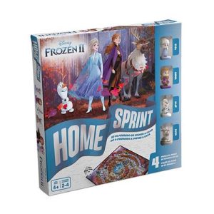Home Sprint Frozen II Juego Oca Figuras Elsa Olaf Anna Sven