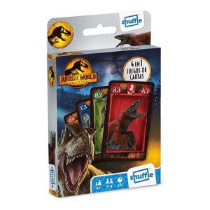 Jurassic World Mundo Jurasico Dinosaurios Shuffle Cartamundi Baraja infantil Juegos