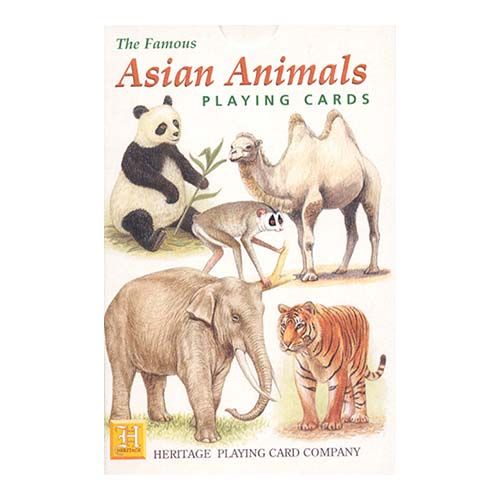 Asian Animals playing cards Heritage Animales Asia