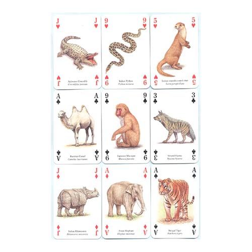 Asian Animals playing cards Heritage Animales Asia