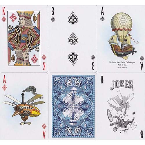 Bicycle Flying Machines poker deck playing cards Baraja maquinas voladoras