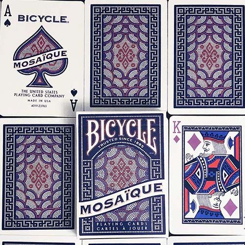 Bicycle Mosaique playing cards Poker deck - Naipecoleccion Baraja ...