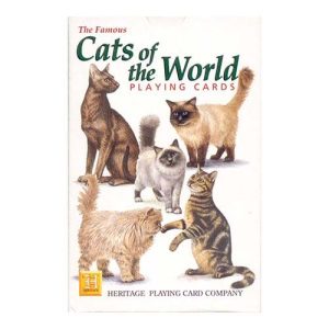 Cats of the world playing cards Heritage Gatos del mundo