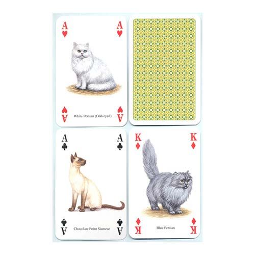 Cats of the world playing cards Heritage Gatos del mundo