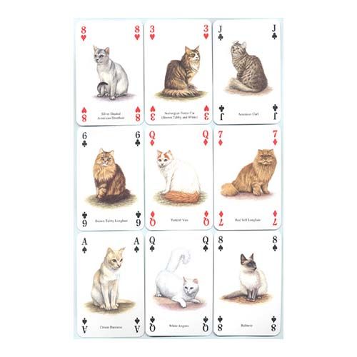 Cats of the world playing cards Heritage Gatos del mundo