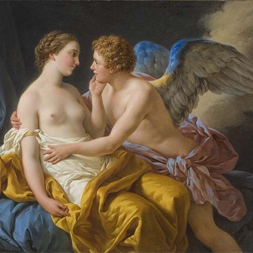Amor et Psyche Mitología griega Eros y Psyche de Louis Jean François Lagrenée antes de 1805