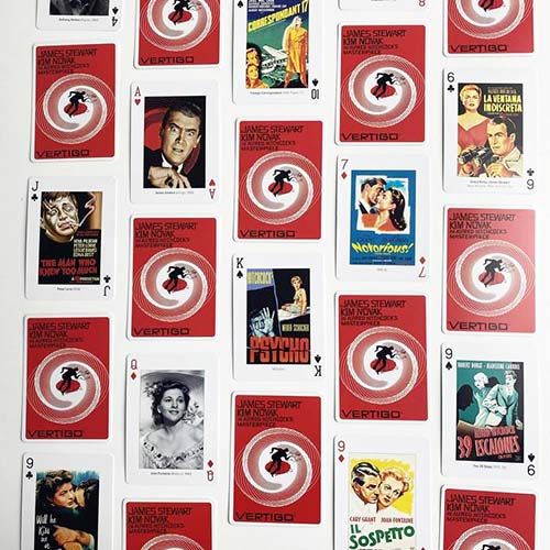 Hitchcock Alfred playing cards Piatnik Baraja poker cartas Cine