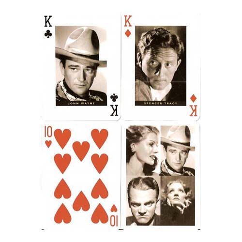 Hollywood great movie stars playing cards Piatnik Cinema Poker baraja cartas artistas cine