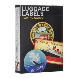 Luggage labels playing cards Piatnik travel poker baraka cartas etiquetas Viaje viajar