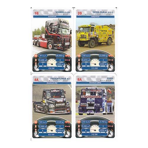 Megatrumpf Trucks playing cards Piatnik Camiones baraja cartas cuartetos tecnicos 12