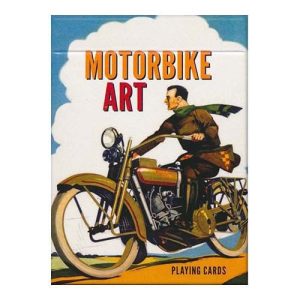 Motorbike art playing cards Piatnik Motos Motocicletas poker baraja cartas