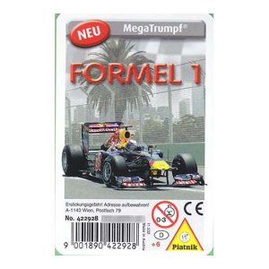 Formel 1 Formula Megatrumpf Piatnik playing cards quartets baraja cuartetos coches carreras 11
