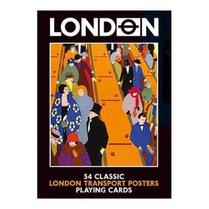 London transport posters playing cards Piatnik Poker baraja cartas transporte Londres