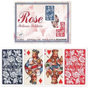 Rose Patience solitaire playing cards Piatnik poker barajas cartas solitarios pack 11