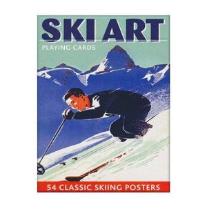Ski Art playing cards Piatnik classic skiing posters POker baraja cartas esquiar esqui
