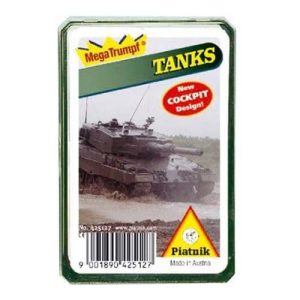 Tanks Megatrumpf Piatnik playing cards quartets quartette cuartetos baraja cartas tanques militares 11