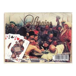 Ukraine playing cards Piatnik 2 55 pack poker brige baraja cartas Ucrania 11