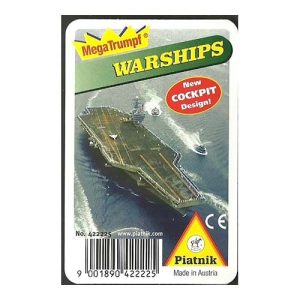 Warships Megatrumpf Piatnik playing cards Quartets quartette cuartetos buques guerra baraja 11