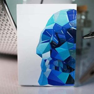 Memento Mori Blue playing cards poker deck baraja cartas naipe USPCC magia