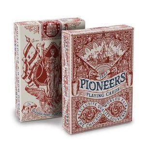 Pioneers playing cards Souvenir Chicago poker deck The Ellusionist Cartamundi Baraja cartas naipes USA red roja