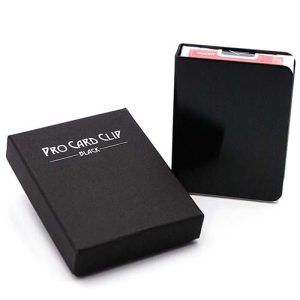 Pro card clip black protector baraja poker magia negro