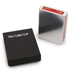 Pro card clip silver protector baraja poker magia plata plateado 11