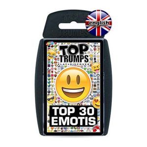 30 Emotis Top Trumps cards collectable emojis 11