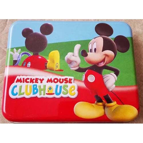 Disney Domino M;ickey Mouse club house Fournier baraja cartas edicion especial caja lata metalica 15