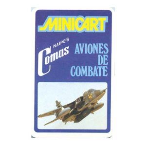 Minicart Aviones de Combate Naipes Comas baraja cuartetos fichas técnicas 11