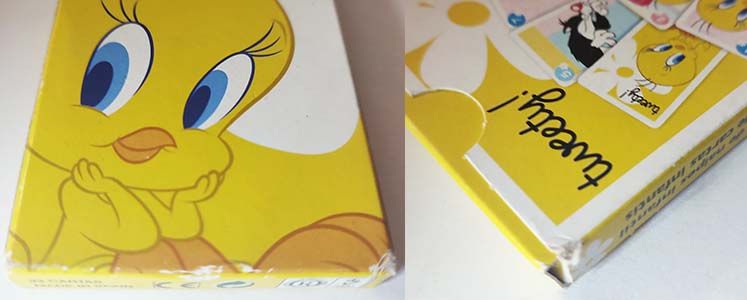 Tweety Juego infantil Fournier naipes Piolin Warner Bros baraja cartas estuche