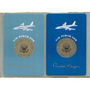 Air Force One Congress USPCC playing cards Ronald Reagan 2 pack poker deck bridge 11