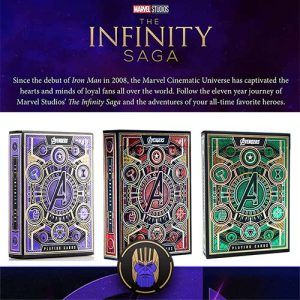 Avengers Marvel Theory11 The infinity saga playing cards poker deck red purple green 112