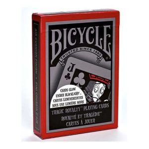 Bicycle Tragic Royalty poker deck playing cards Tim Burton glow under blacklight luminiscente UV light 11