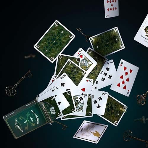 Crossed keys playing cards The ellusionist Cartamundi Peter Turner poker deck 12