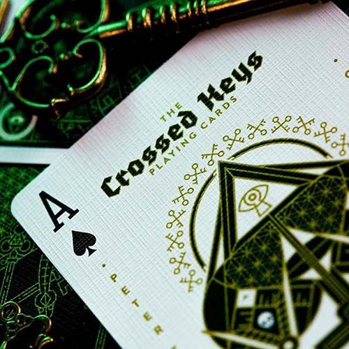 Crossed keys playing cards The ellusionist Cartamundi Peter Turner poker deck 13