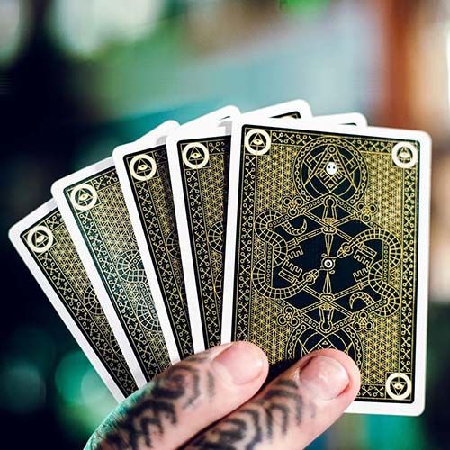 Crossed keys playing cards The ellusionist Cartamundi Peter Turner poker deck 14