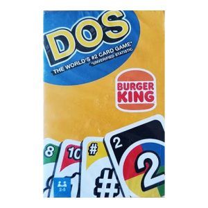 DOS pocket Burger King Cartamundi Mattle juego cartas baraja naipe numeros 11