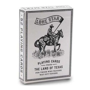 Lone Star playing cards White poker deck USPCC Texas pure imagination projects 11