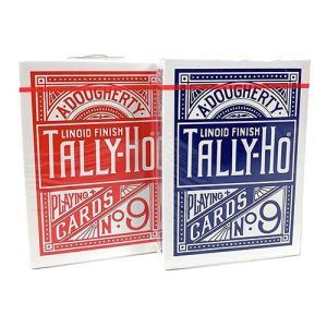 Tally-Ho Circle back playing cards n9 lionid finish poker 9 USPCC blue red standar 11