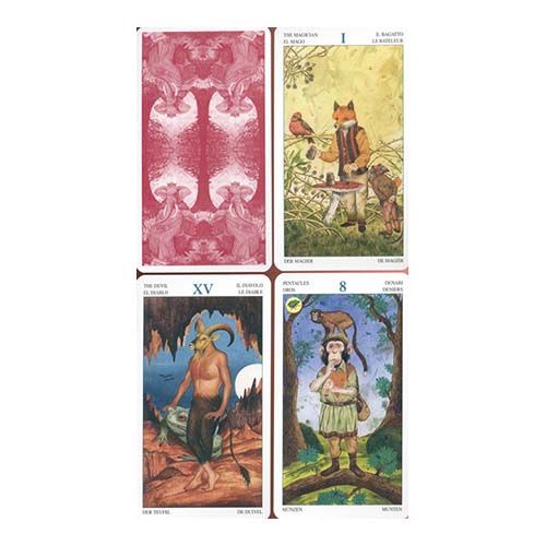 Tarot de los Señores animales Lo Scarabeo 78 cartas Animal Bosque cartas 12