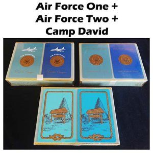 Tripack United States USPCC Tripack Air force One Two Camp David Congress playing cards Birdge 2 Ronald Reagan George Bursh poker decks 11