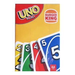 Uno pocket Burger King Cartamundi Mattle juego cartas baraja naipe numeros 11