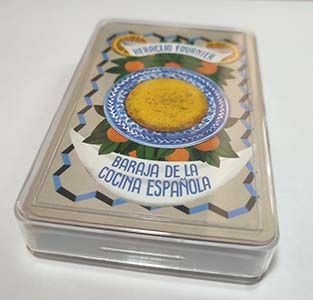 Baraja Cocina española Fournier 150 aniversario Naipes Heraclio Silja Gotz Gastronomia cartas estuche plastico 1