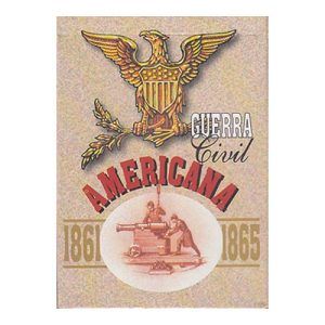 Baraja Guerra Civil Americana Fournier Naipes poker 55 cartas 1861 1865 American Civil War playing cards 11